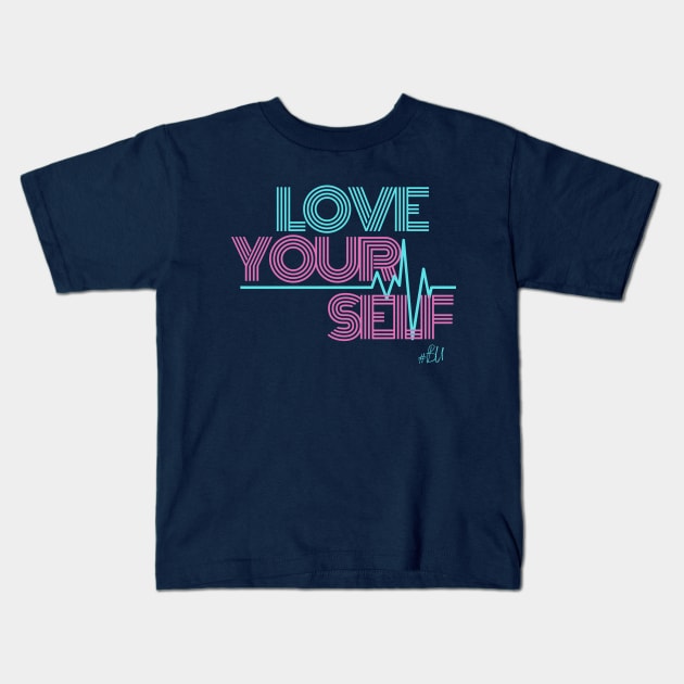 Love Yourself LGBTQ Kids T-Shirt by #BU_LGBTQ